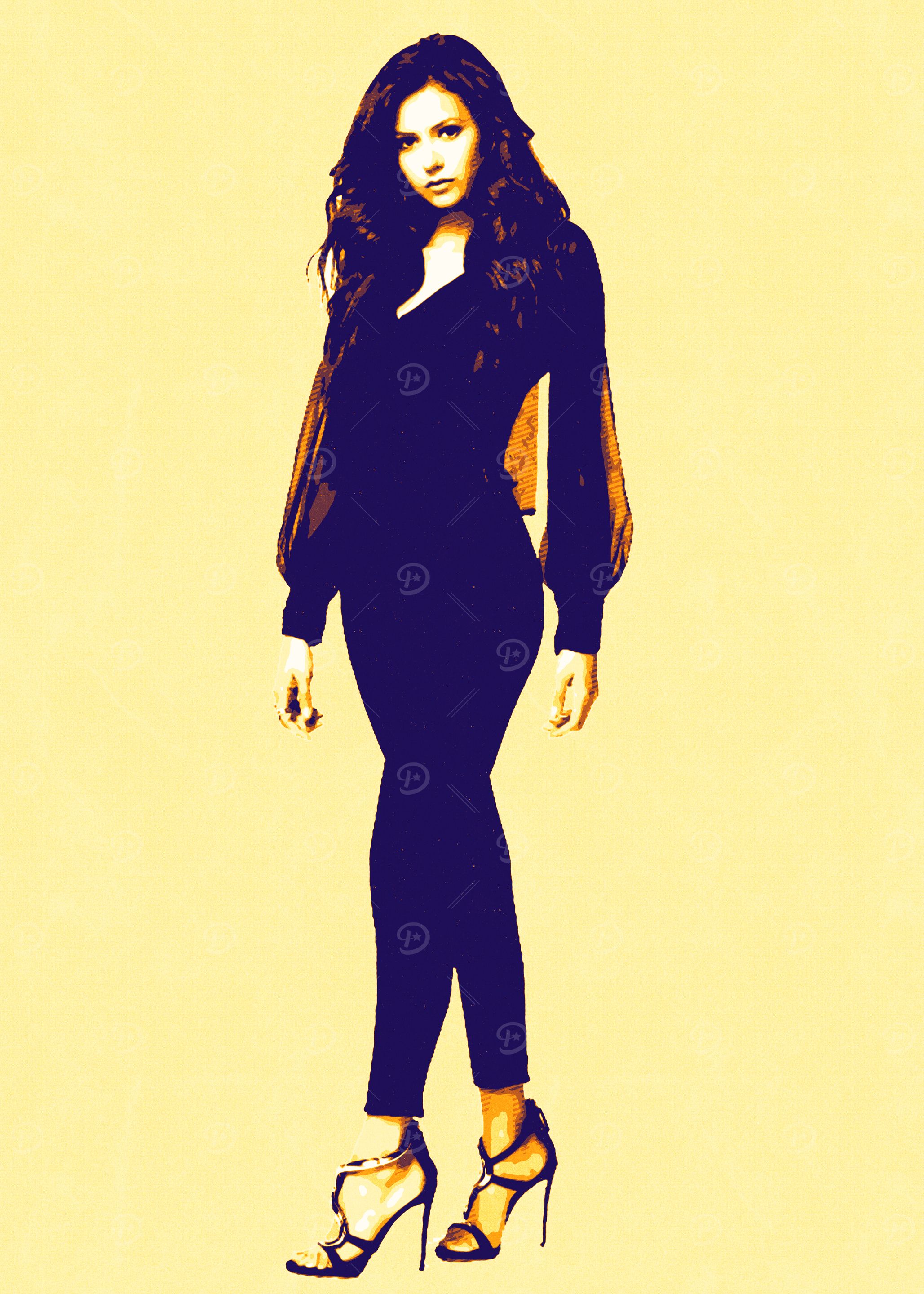 Nina Dobrev Pop Art Portrait