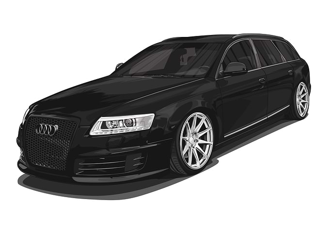 Audi A6 C6 Avant RS6 RS Black.