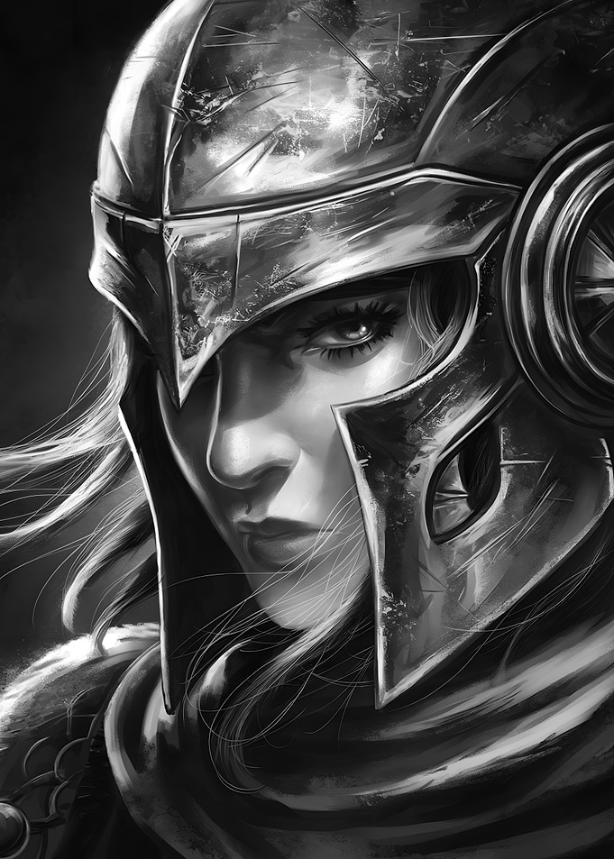 Warrior Woman Portrait