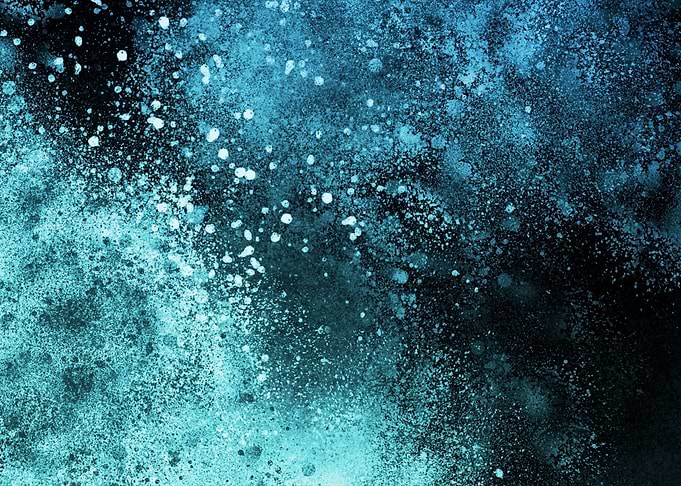 Abstract Blue Splashes
