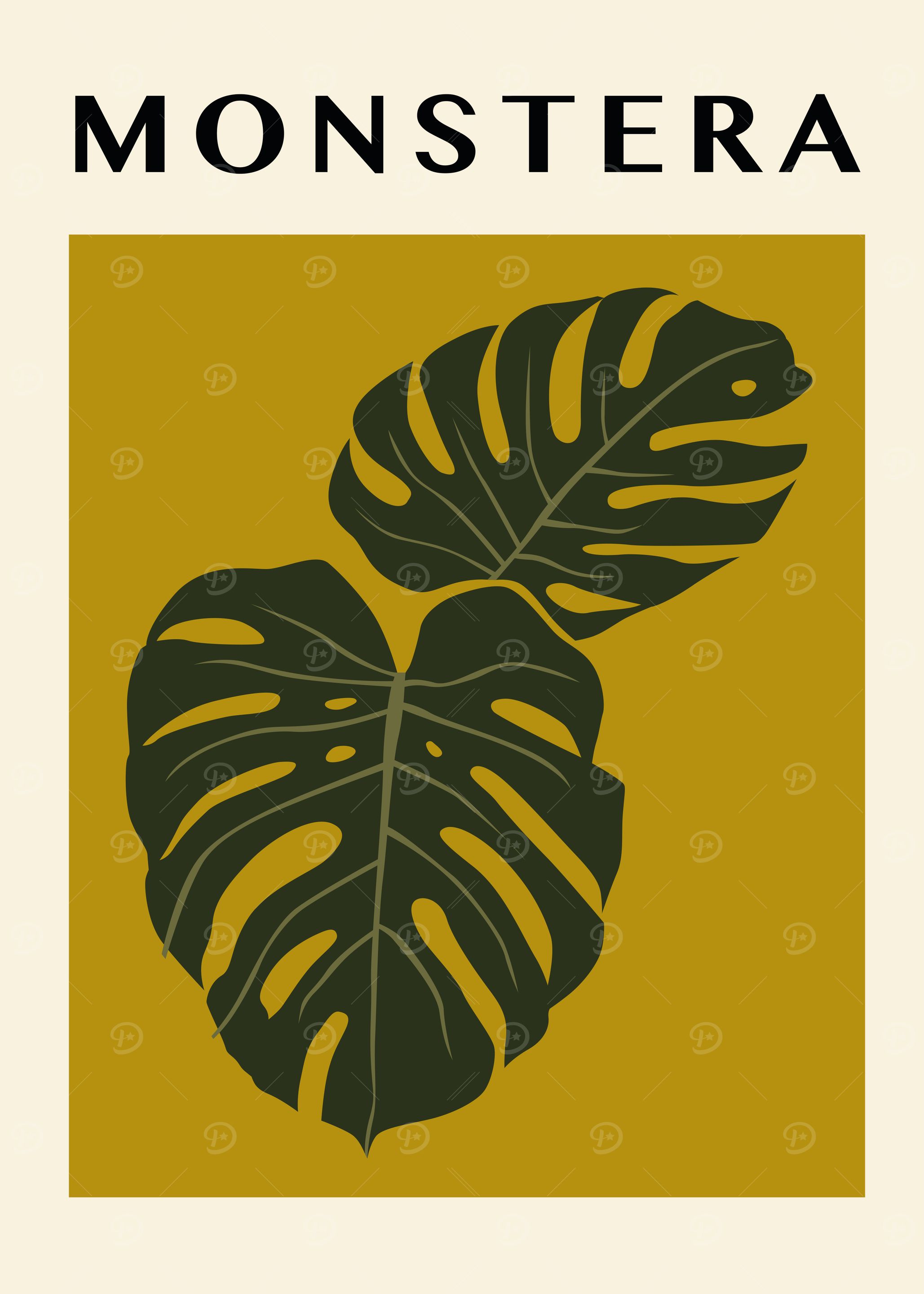 Monstera Leaf Print