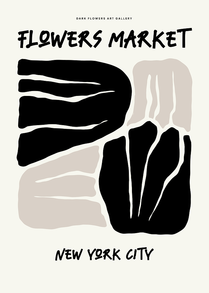 Flowers Market NYC Abstract Art