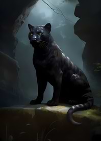 Black Panther in Cave