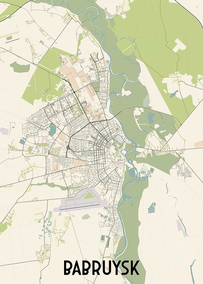 Babruysk City Map