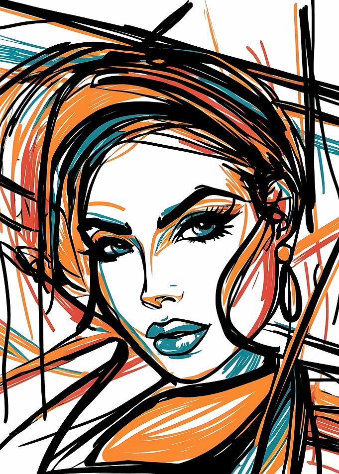 Abstract Line Art