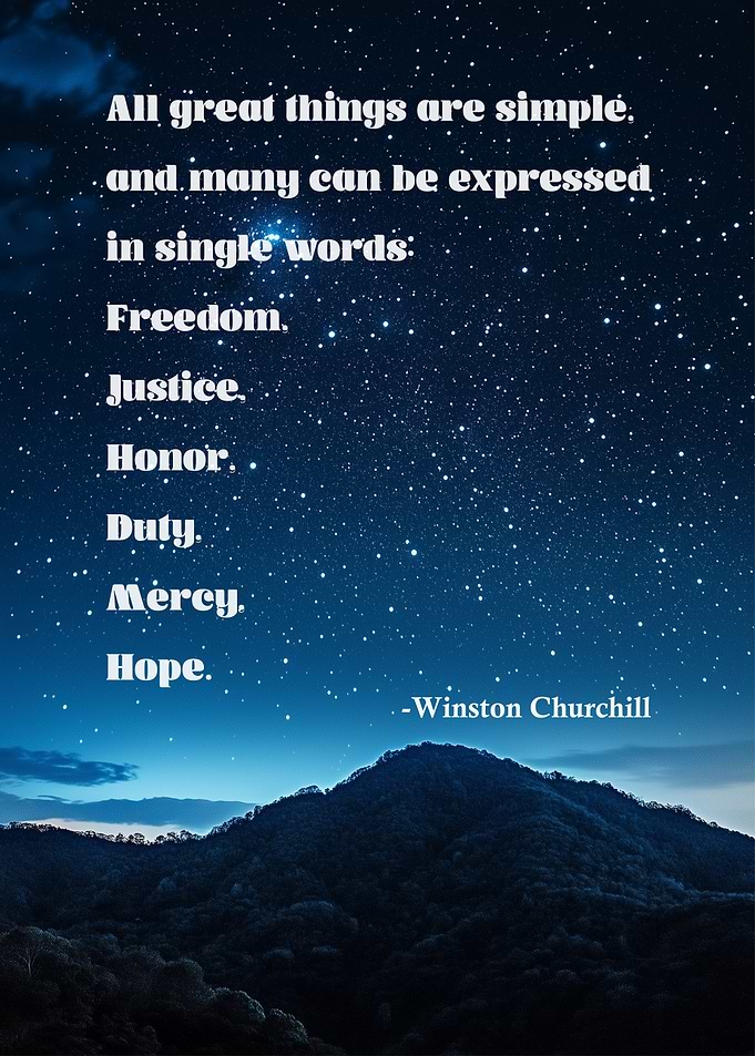 Inspirational Quote with Night Sky