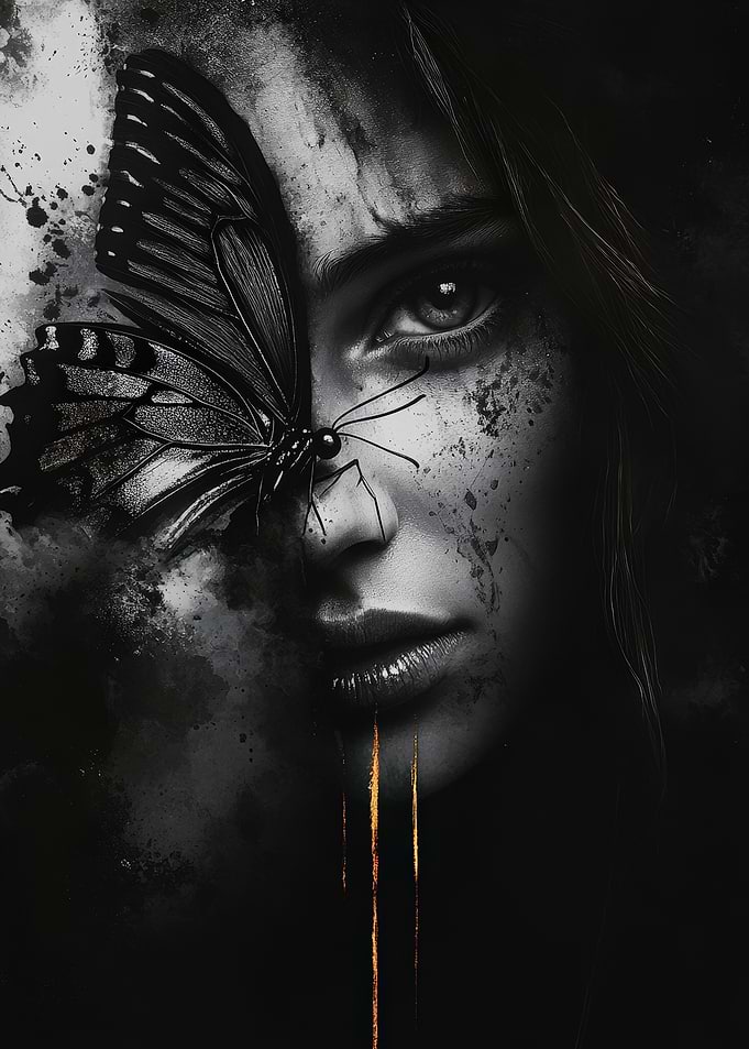 Woman With Butterfly