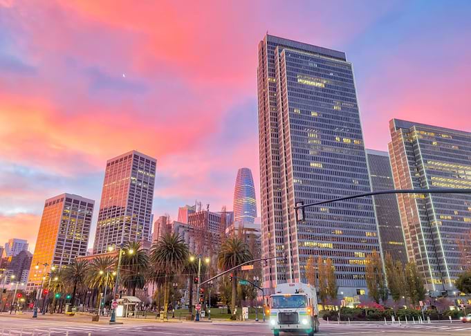 San Francisco Skyline Sunrise