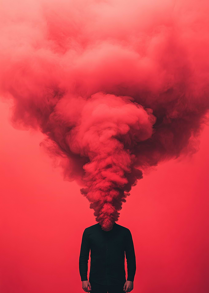 Red Smoke Head