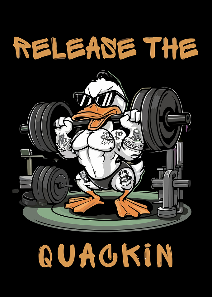 Muscular Duck Weightlifting