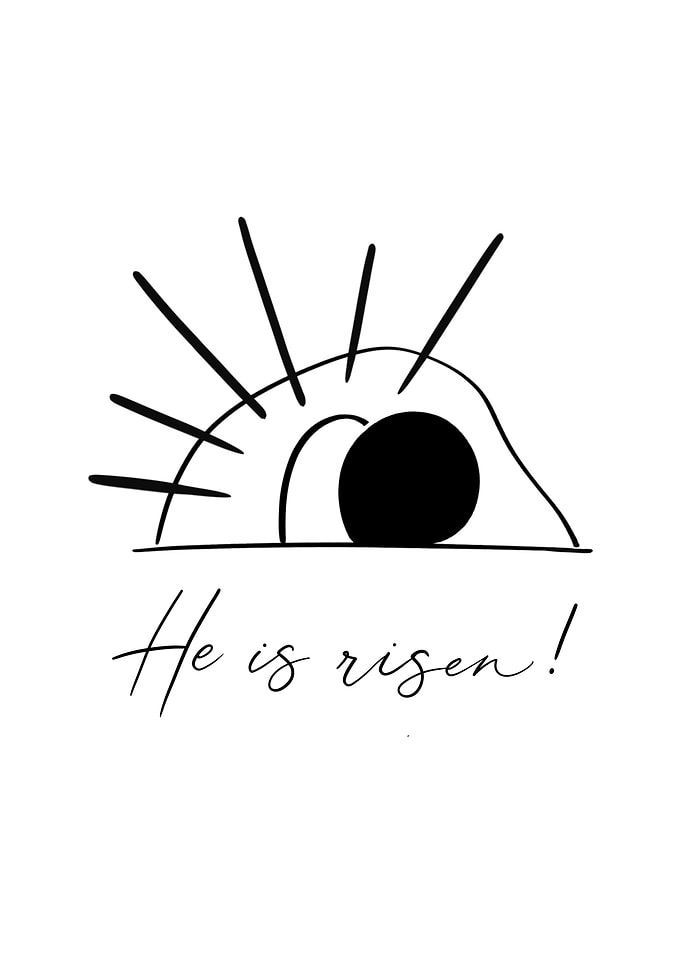 He is Risen Easter Art
