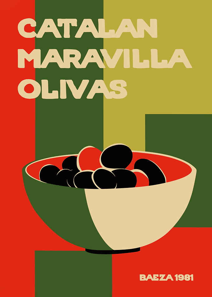 Spanish Olives Poster Art
