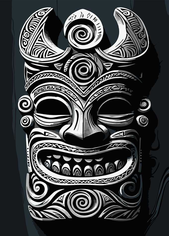 Polynesian Tribal Mask