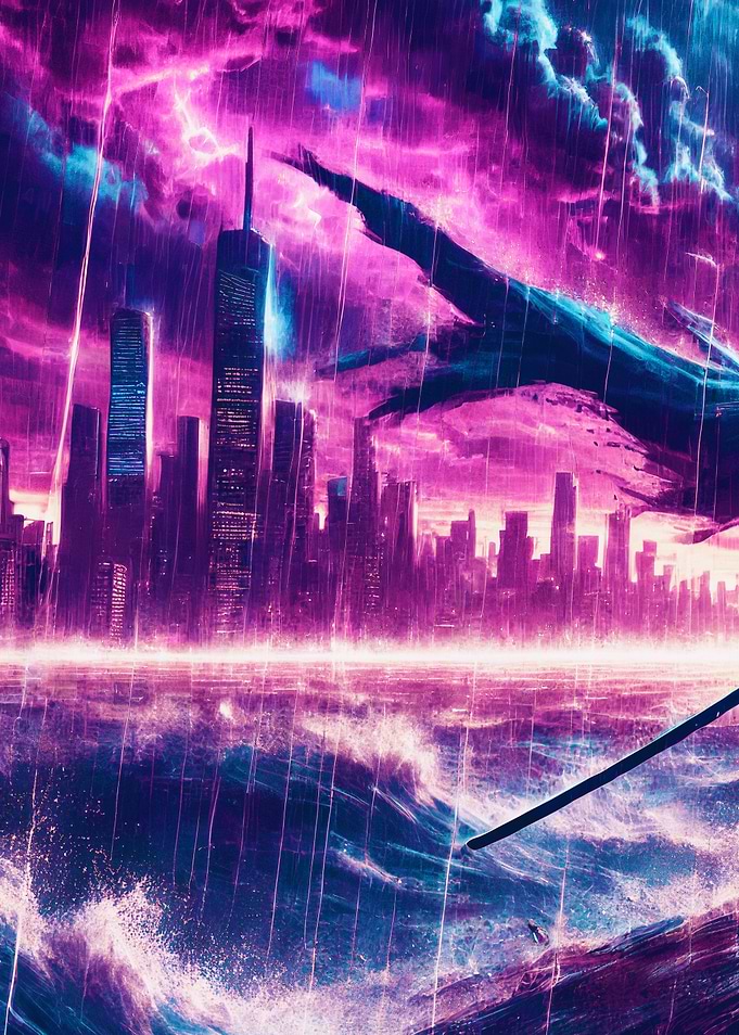 Wrecked Honor: Cyberpunk Samurai’s Last Stand ( LEFT )