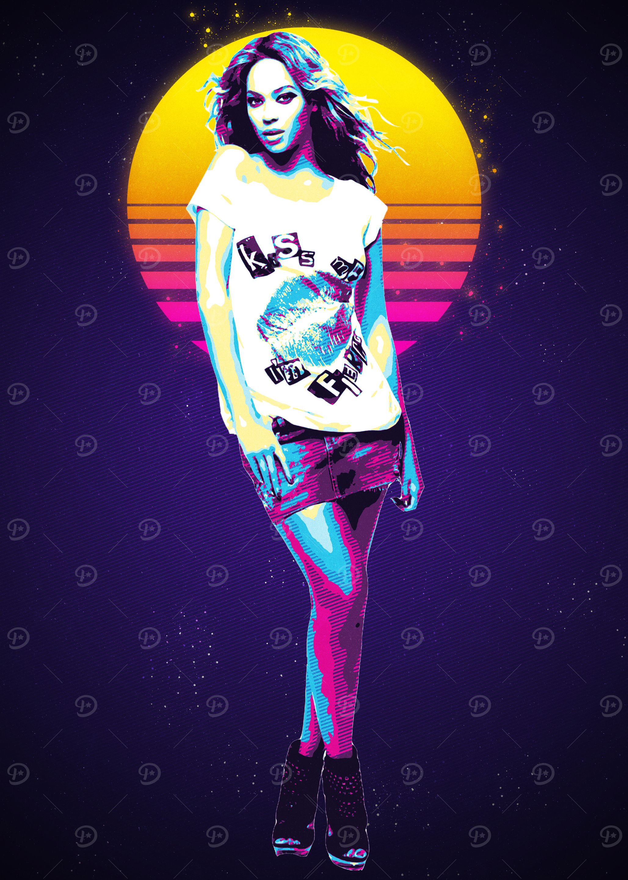 Beyonce Retro Pop Art