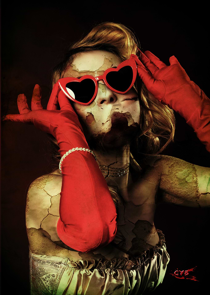 Zombie Woman in Red