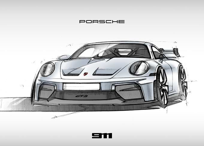 Porsche 911 Sketch 3