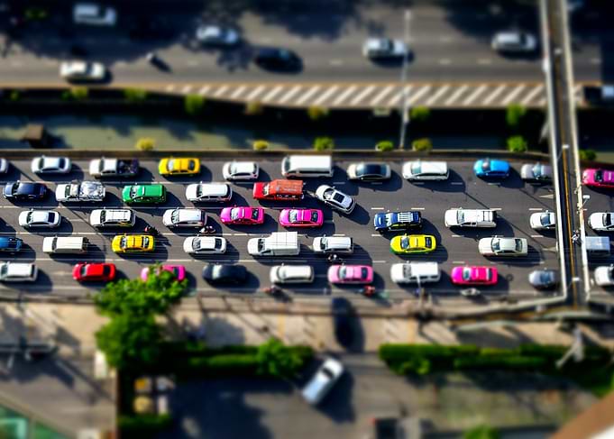 Bangkok City Traffic Jam