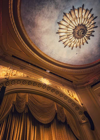Ornate Theater Ceiling