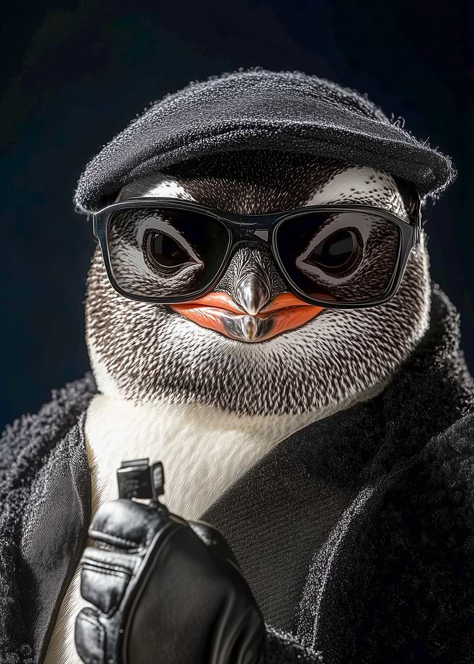 Cool Penguin in Sunglasses