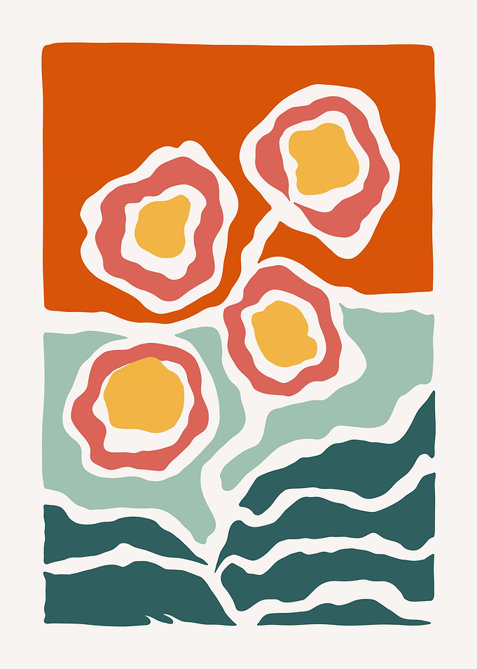 Abstract Floral Art Print