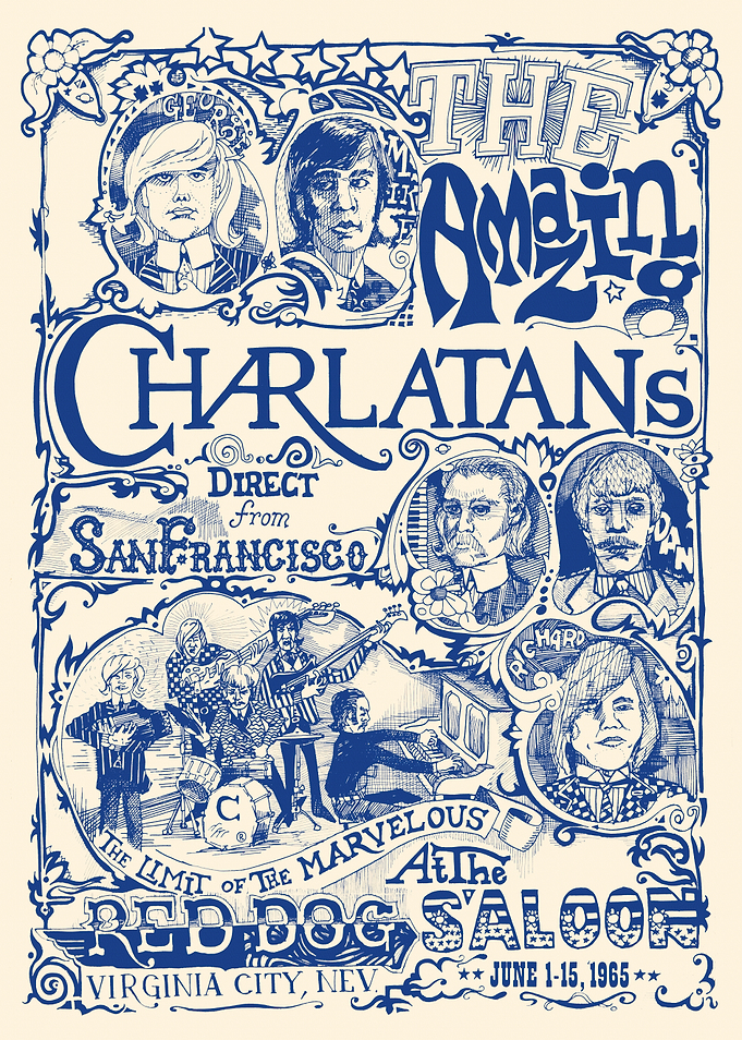 The Amazing Charlatans Concert Poster