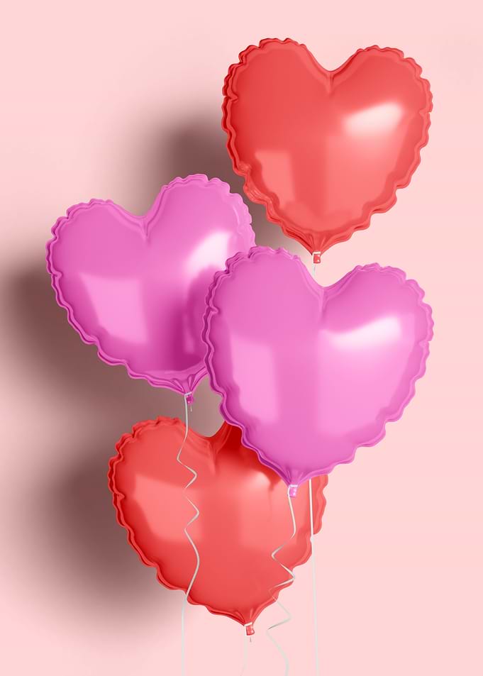 Heart Love Balloons
