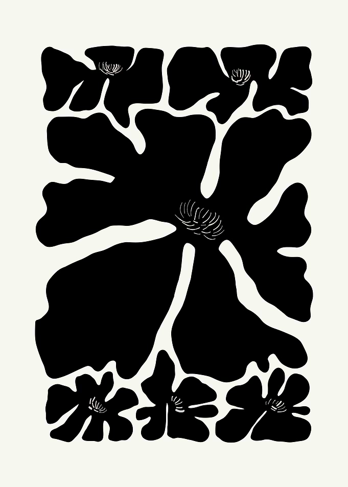 Black Flower Silhouette