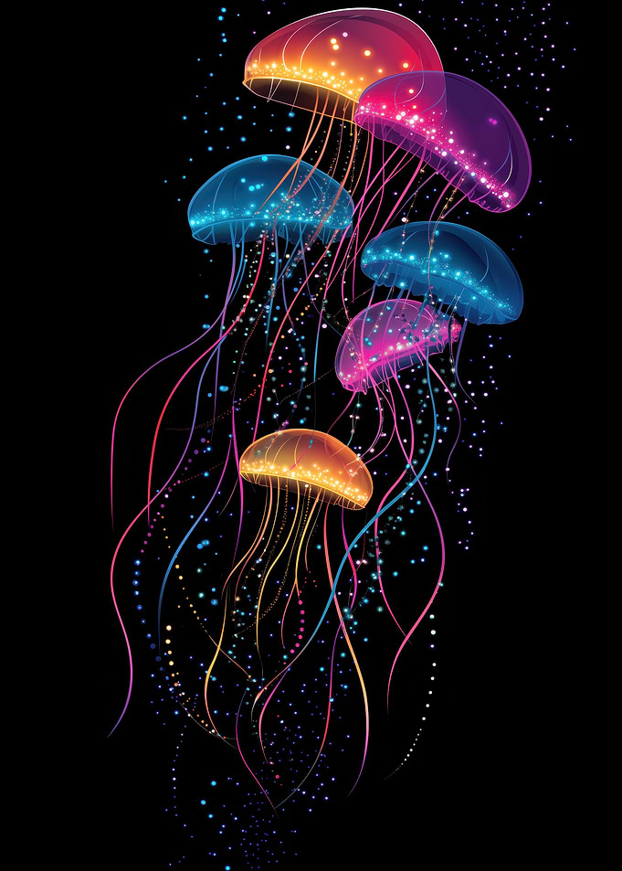 Neon Jellyfish