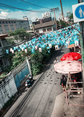Street Scene in Bangkok Thailand