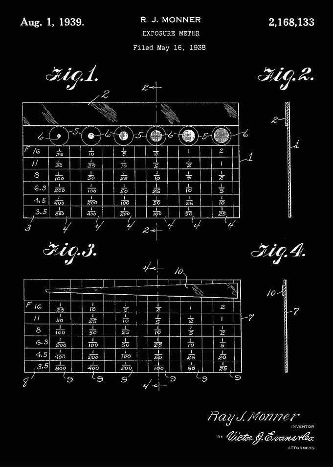 Exposure Meter Patent Diagram