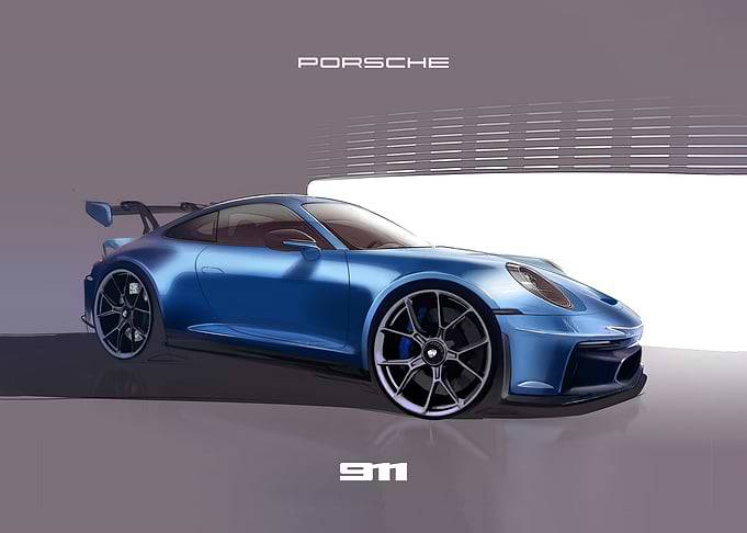 Porsche 911 Blue