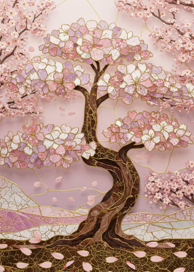 Cherry Blossom Mosaic
