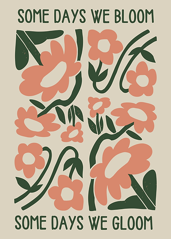 Bloom & Gloom Floral Print