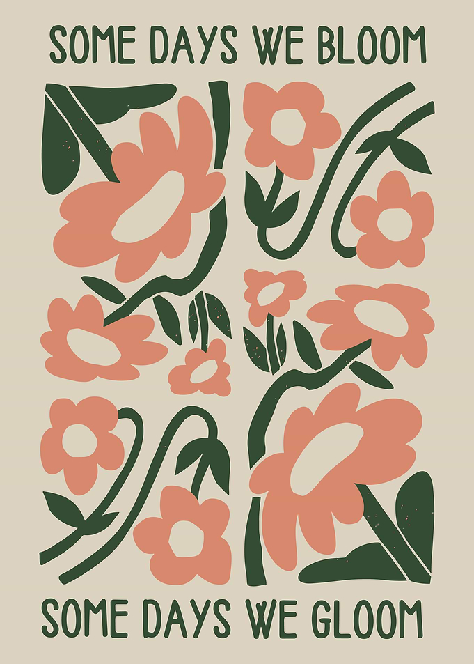 Bloom & Gloom Floral Print