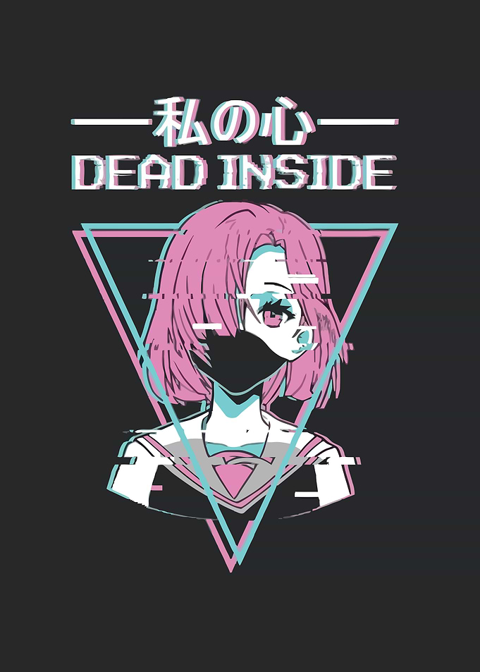 Anime Girl Glitch Art