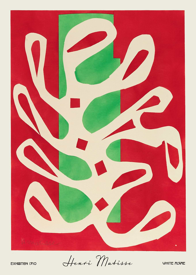 Matisse White Algae Organic Abstract