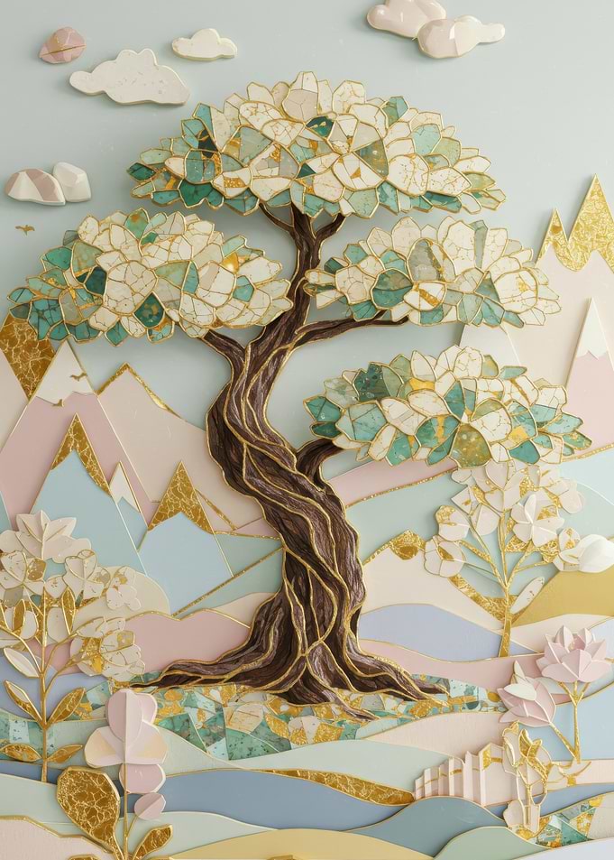 Papercut Flora Tree