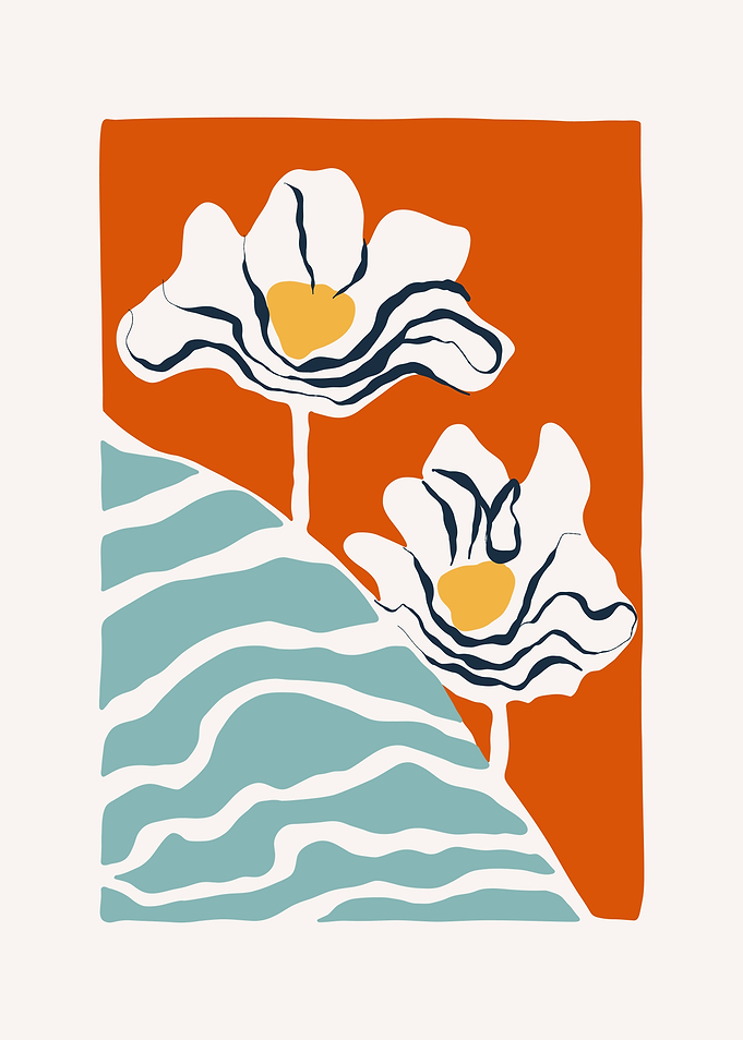 Abstract Floral Art Print