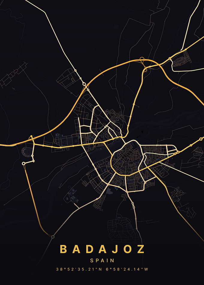 Badajoz Spain City Map