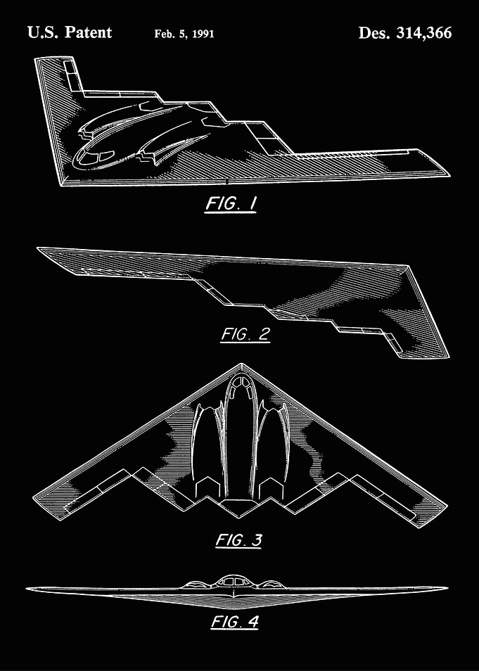 B-2 Spirit Stealth Bomber Patent