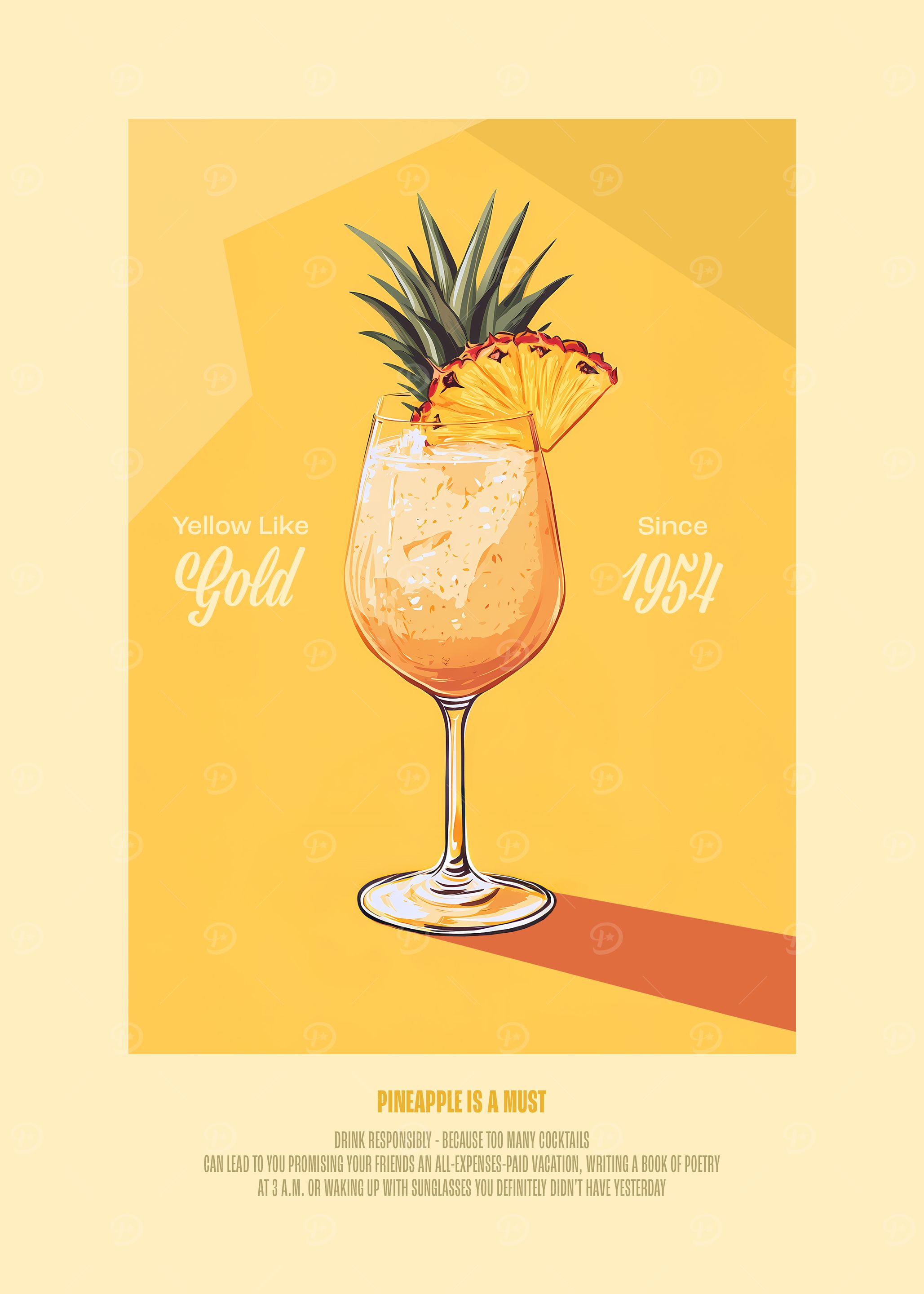 Pineapple Cocktail Poster