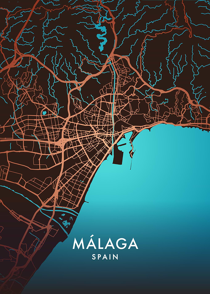 Málaga City Map