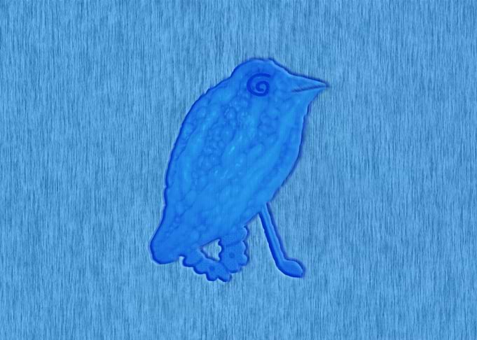Blue Bird Silhouette