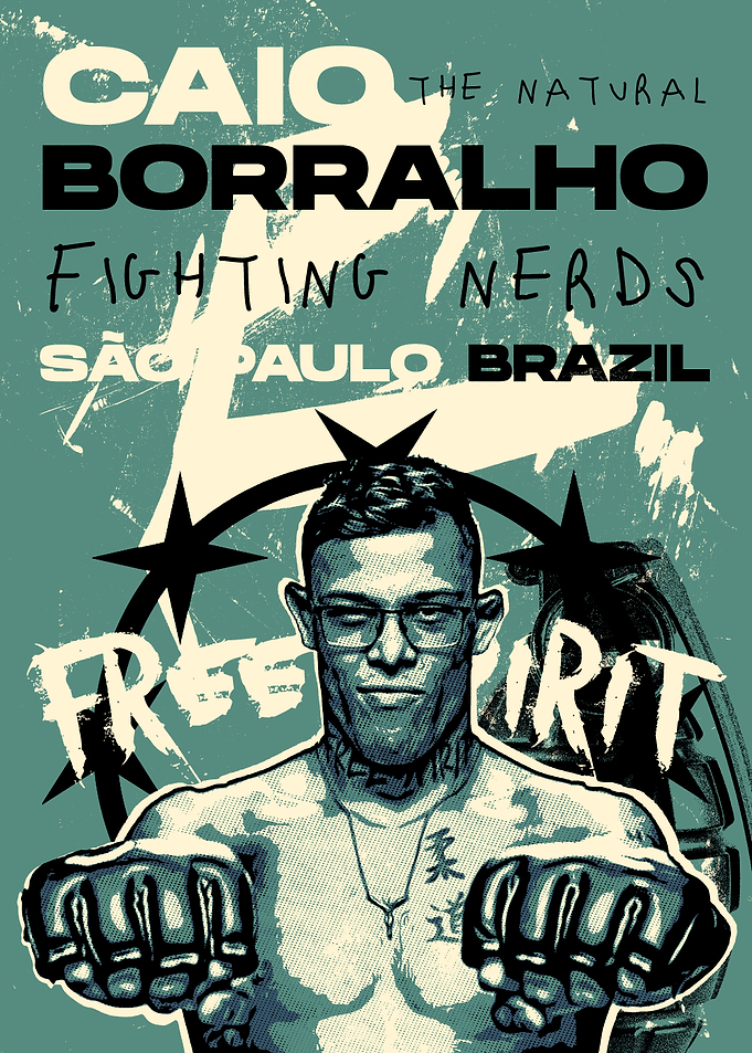 Caio Borralho Fighting Nerds Poster