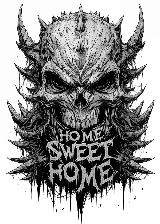 Home Sweet Home Skull
