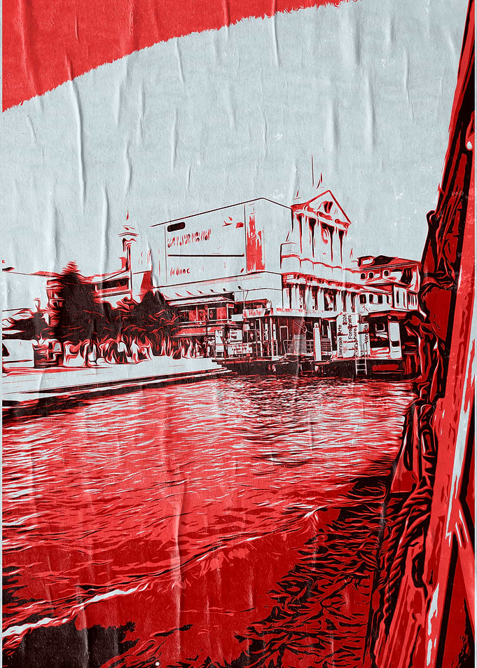 Red River Cityscape
