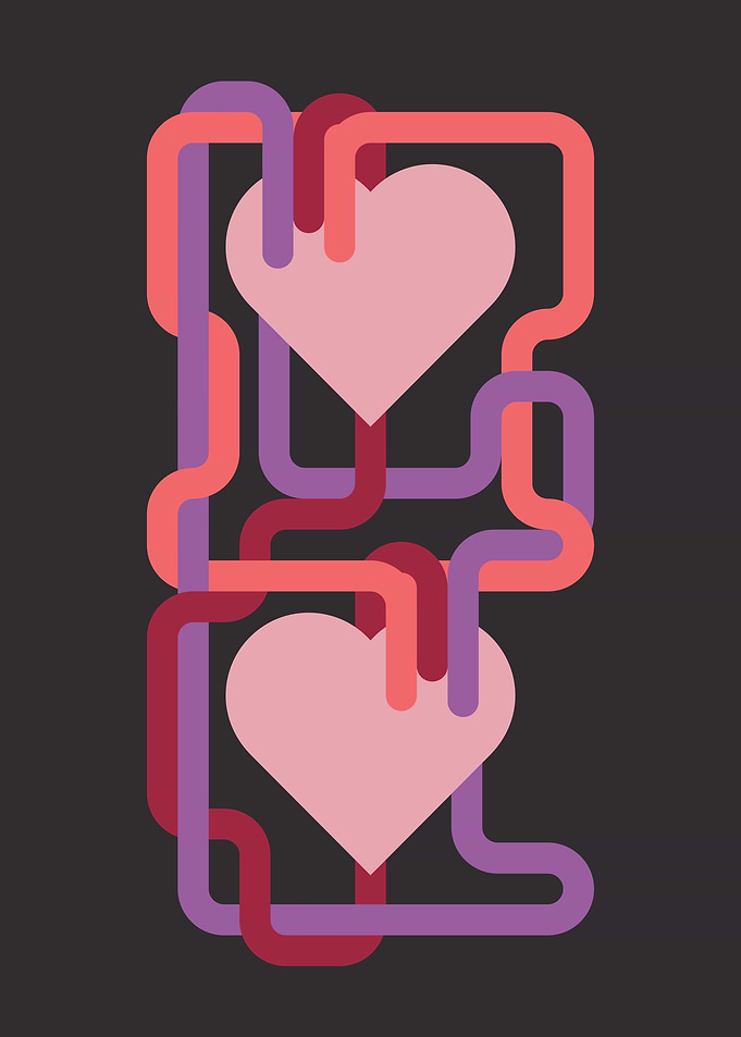 Two hearts keeping each other alive