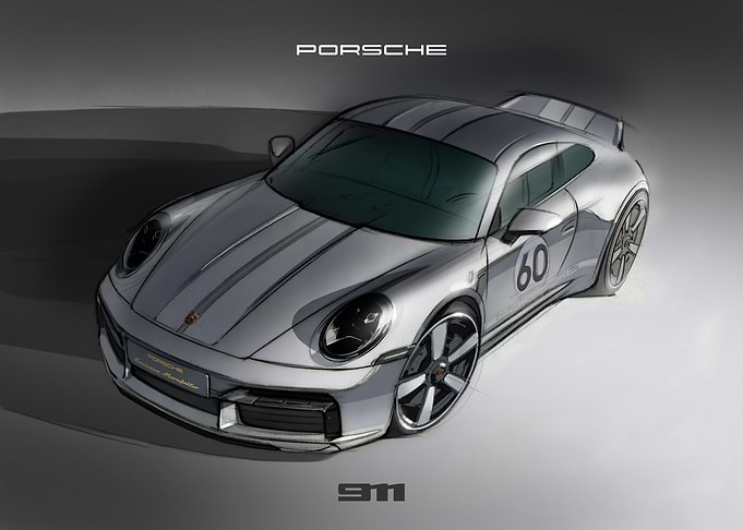 Porsche 911 Sketch 2