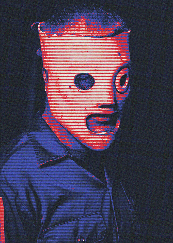Slipknot Mask Glitch Art
